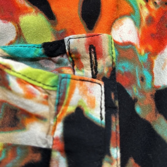 Calvin Klein Henley Multicolored Top Size Small - Picture 10 of 10